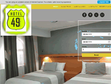 Tablet Screenshot of hotel49.com